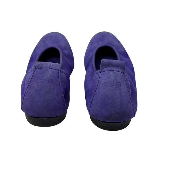 Arche Laius Elixir Ballet Flats Purple Nubuck Suede Size 39 - Picture 3 of 9
